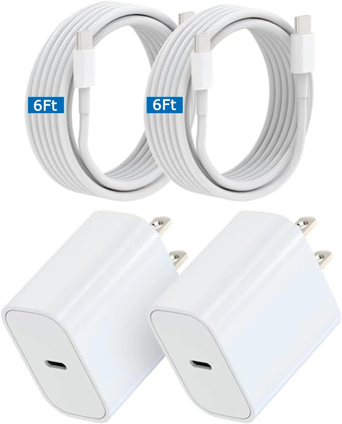 USB C Charger for iPhone 17 16 15, MFI Certified 20W Type C Charger Fast Charging Block with USB C to C Cable for iPhone 17/16/15 Pro Max/15/16 Pro/15/16 Plus/Pad Pro 12.9/11/Air and More