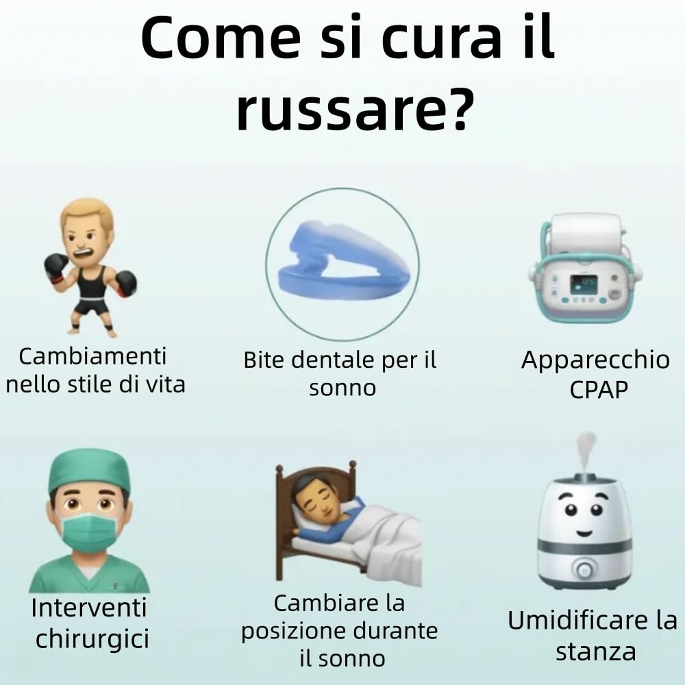 Norilan Plus Bite Anti-Russamento, Scatola di Stoccaggio, Reutilizzabili, Uomo e Donna, Migliora Qualità Sonno