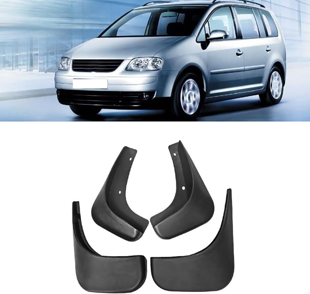 WeiYH No Drill Mud Flaps for Car Front Rear Wheel for Touran 2004-2015