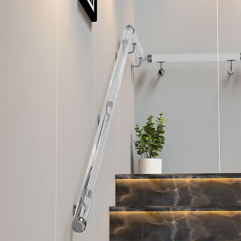 C Acrílico S con soportes Sver antideslizante transparente para interiores para personas mayores y niños montado en la pared seguro