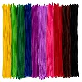 Ideen mit Herz | 250 Chenille-Drähte in 10 Farben | Pfeifenreiniger zum Basteln | bunte Pfeifenputzer | 30 cm lang | Ø 6 mm (Farbsortierung 2)