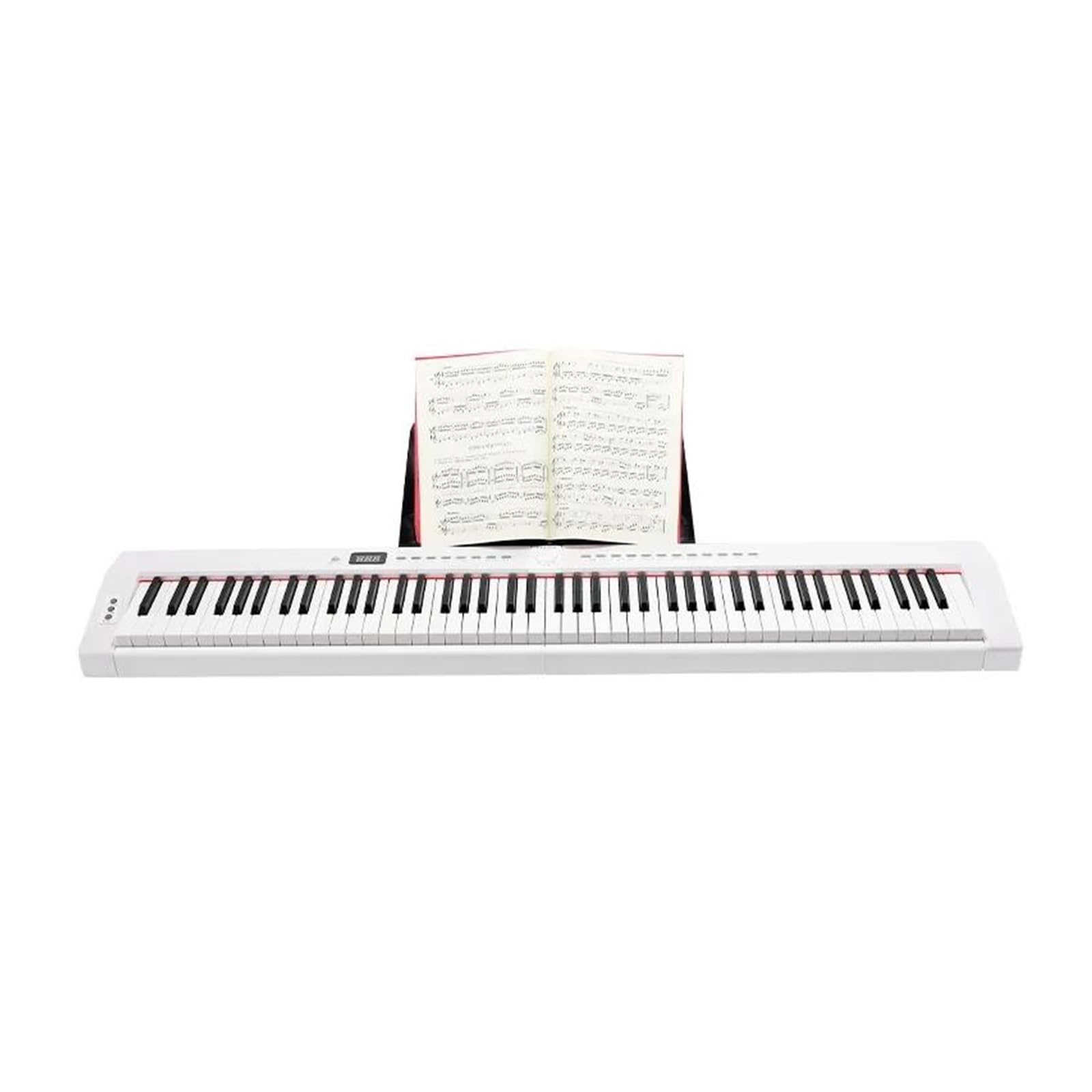 klawiatura elektroniczna Drumpad Pianino Elektroniczne Syntezator Cyfrowy Profesjonalna Klawiatura Syntezatora Elektronicznego Dla Dorosłych (Color : White)