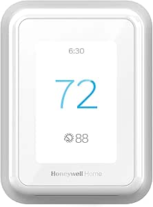 Honeywell Home T9 WiFi Smart Thermostat, Smart Room Sensor Ready, Touchscreen Display, Alexa and Google Assist White