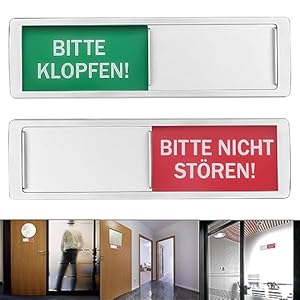 Luboxin HT018 Türschild Schiebemechanismus 2er-Set