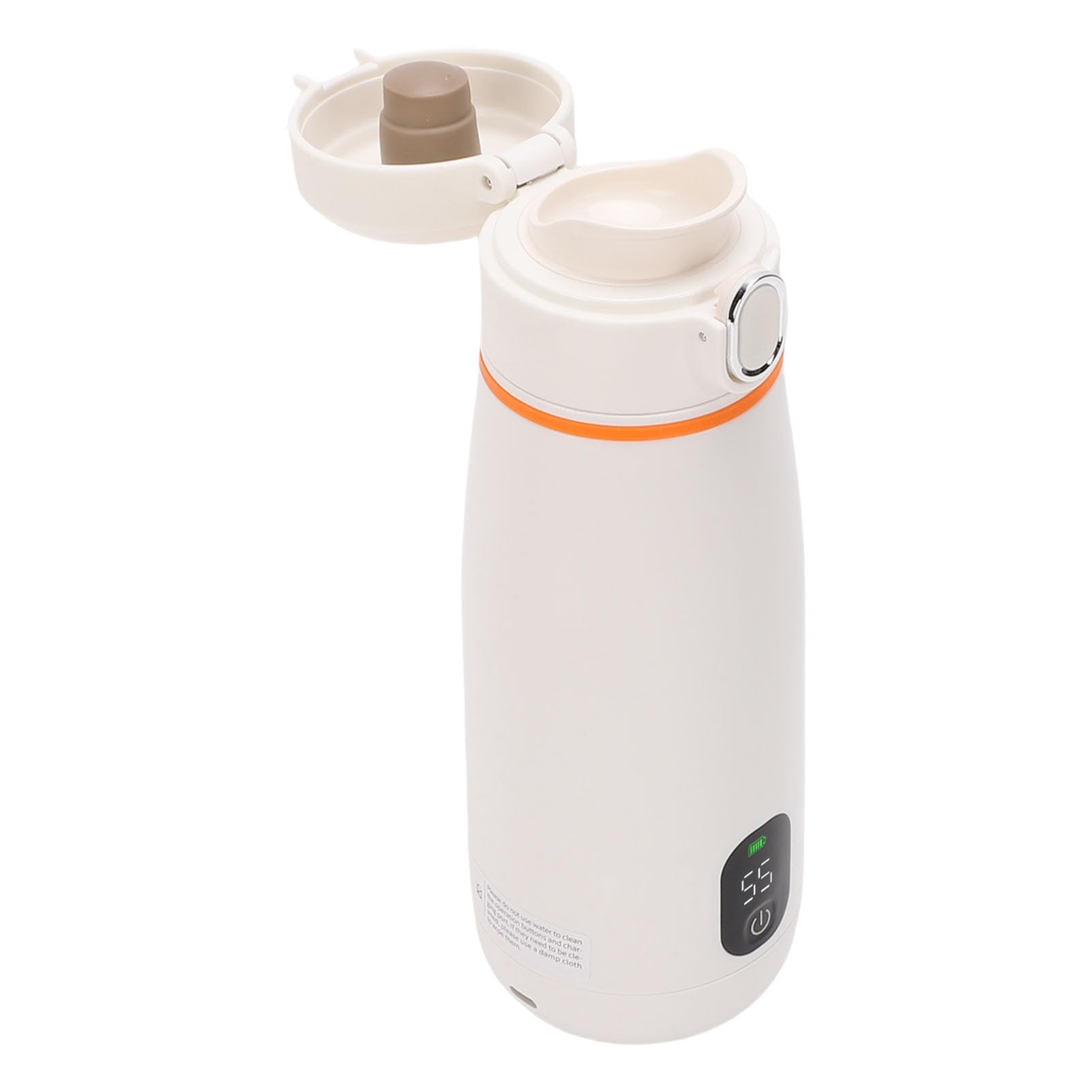 Chauffe Biberon Portable, 350ml Chauffe Biberon USB, Maintien au chaud (jusqu'à 24h), Tempérture Réglable 37°C a 55°C