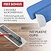 Tyroler Microfiber Patented Floor Mop, 100% Silicone Won't Scratch Furniture. Long Aluminum Anti-Rust Handle, Fit to Hardwood, Walls, Laminate, Parquet & Tile - 2 Free Microfiber Pads