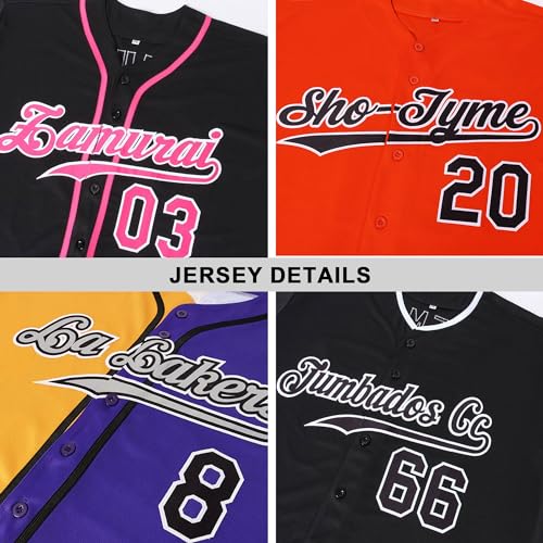 Camiseta personalizada de béisbol con nombre y número bordados/imprimeada para hombres, mujeres y niños miniatura 5