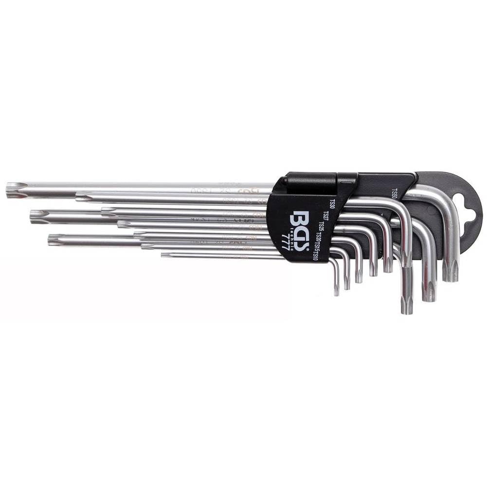 Jeu de Clés Allen Extra Longues 9 pcs TS10 - TS50 - Profil Torx Plus - Précision et Confort d Utilisation - D-Work