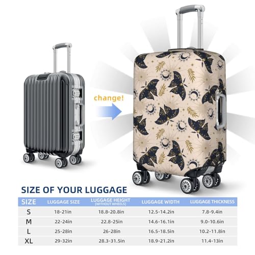 Travel Luggage Cover Protector - Ramadan Moth Anti-Scratch Suitcase Covers Fits 18-32 Inch Luggage2