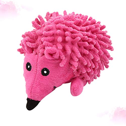 Pets Sound Toy Cartoon Pelúcia Hedgehog Dog Toy Squeaky Toys Chew Bite Toy Pet Supplies (Rosa) para
