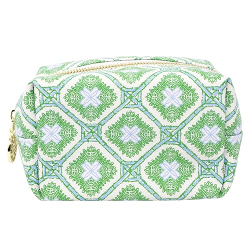 Lilly Pulitzer 4 Piece Travel Toiletry Bag, Cute Luggage Case for Adults, Zipper Pouch Set for Cosmetics, Small Pouch Bag for Supplies, Makeup or Toiletries (Swayin in the Breeze)4