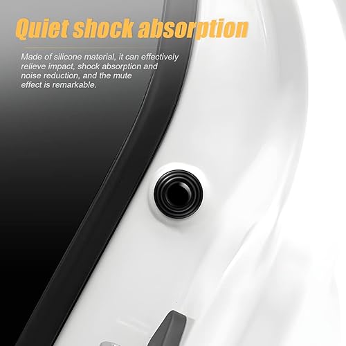 Miniatura 2 de 30 piezas de amortiguadores de puerta de automóvil, calcomanías insonorizadas para protección de bordes de puerta, cojín luminoso de junta