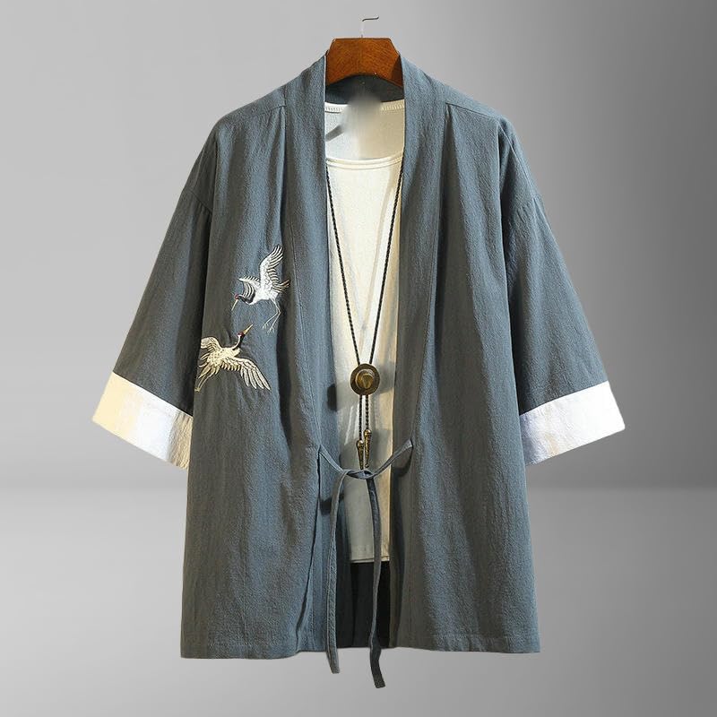 Costume Hanfu traditionnel en coton lin de qualité supérieure