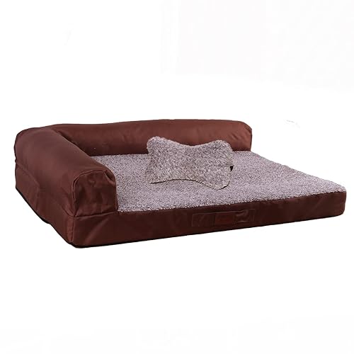 RAIKOU Cama Ortopédica para Perros Grandes,Sofá para Perros,Cama para Mascotas,Cama para Perro de Espuma…
