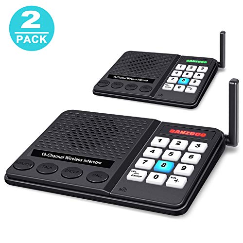 Intercoms Wireless for Home - Wireless Intercom 1 Mile Long Range 10 Channel