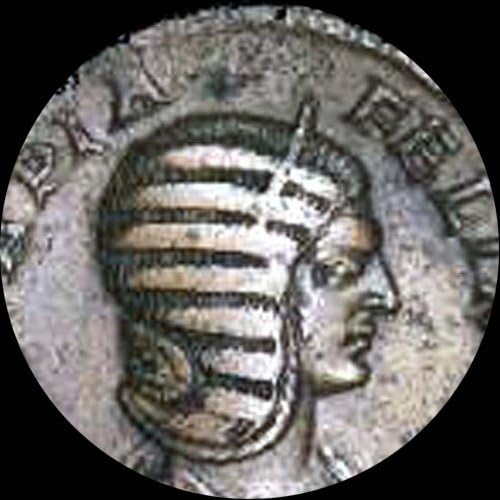 Microscopic image of an ancient coin captured with the AmScope MU900-CK camera