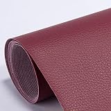 PU Leather Repair Patches 7.87 X 11.8 Inches - Faux Leather Couch Self Adhesive for Stick on Sofa, C