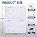 6 Pack Large Money and Rent Receipt Books with Cardboard Insert,7-5/8