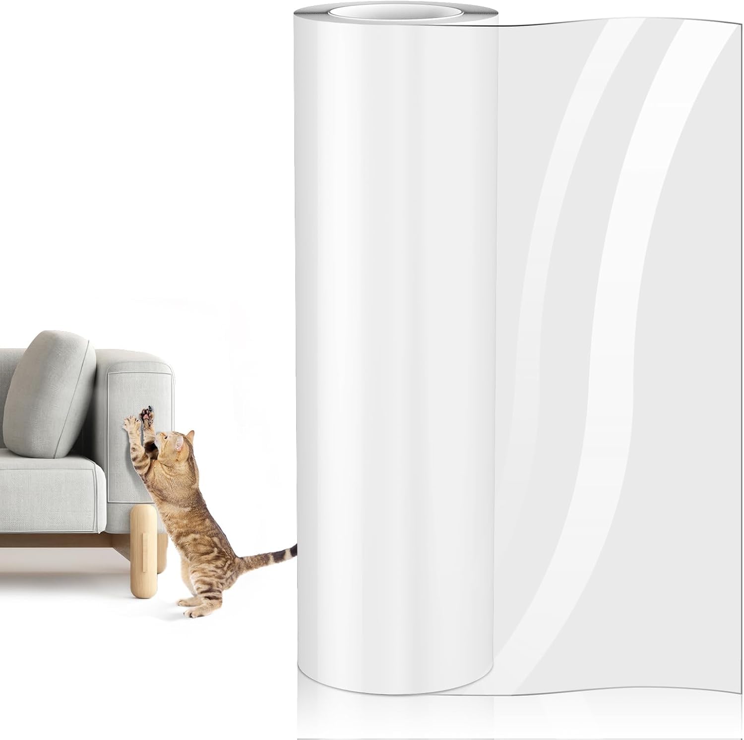 Kratzfolie Katze n Selbstklebend, Katze n Kratzschut z Sofa Transparent, Kratzschut z Wand, Kratzschutzfolie, Couch Kratzschutz Katze, AntiKratz Tape für Möbel Couch Sofa Wand Tür Schutz