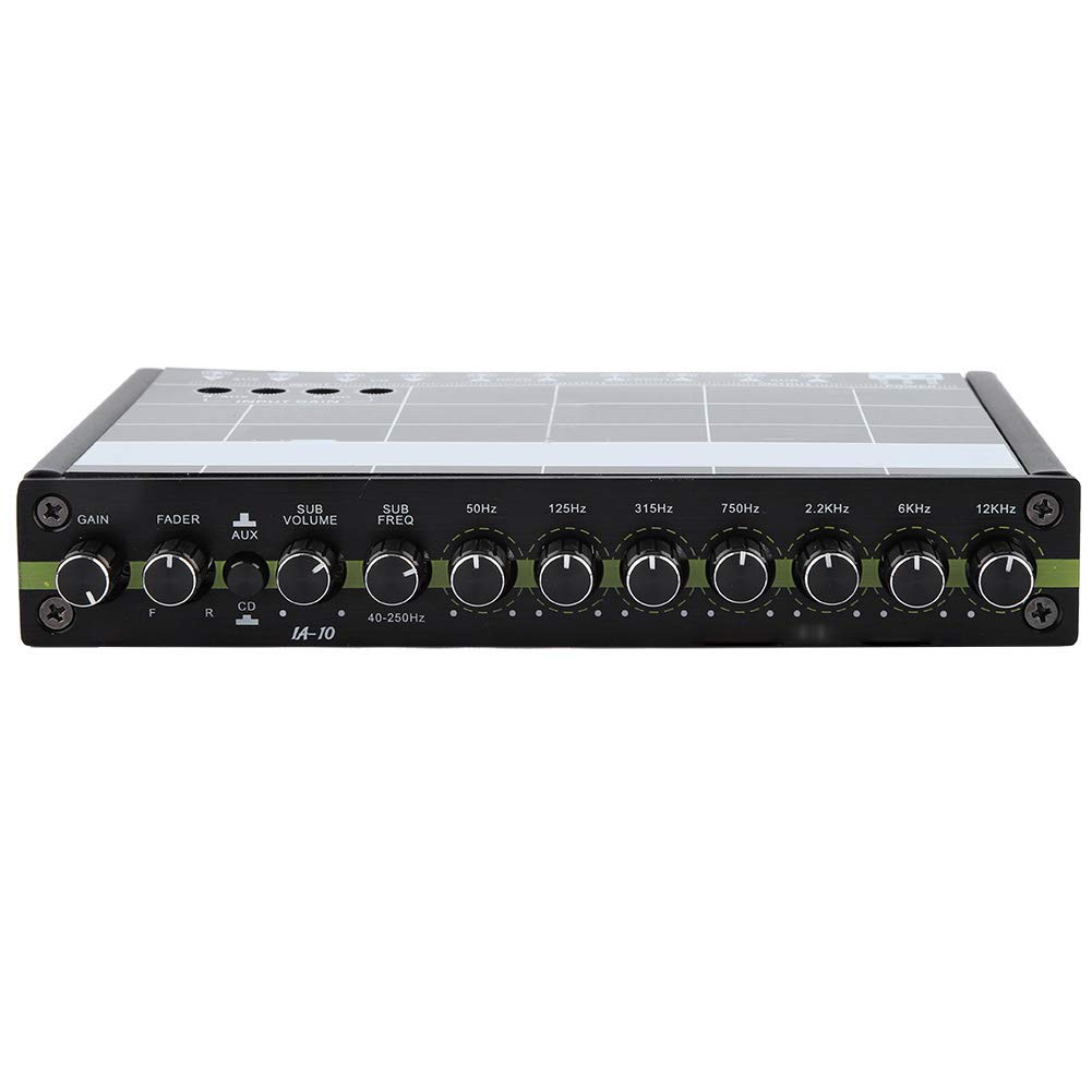 Auto Audio Egalizer de 7 Bande EQ Définir la qualité Sonore de L'automobile en Fer Noir