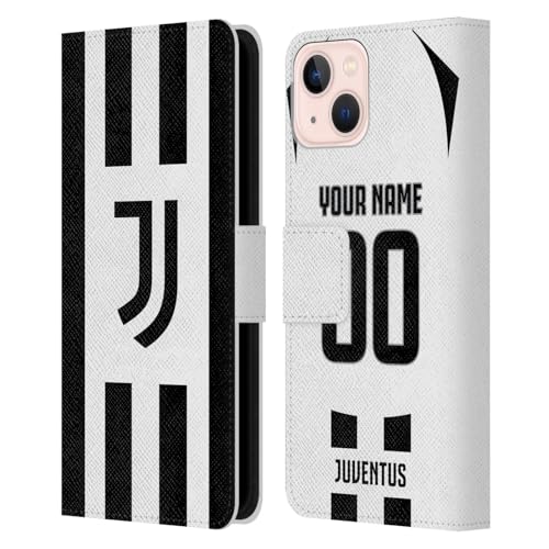 Coque portefeuille Juventus iPhone 13 en cuir premium texturé finition maillot officiel