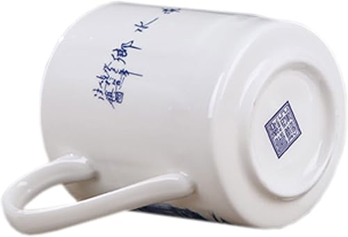 Miniatura 3 de Práctico sistema de elaboración de té chino gongfu en hebras y de café, para uso doméstico, en viajes y en la oficina, de porcelana de hueso, taza