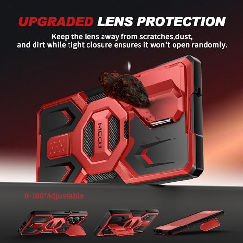 Image of TONGATE for Samsung Galaxy S26 Ultra Case with Magnetic Stand, Red