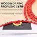 JCFANTS 78 inch Flexible Curve Template, Woodworking Profiling Strip, Professional Contour Flexible Curve Tool Ideal for Wood Curve Pattern Making Tools, Router Template (Red)