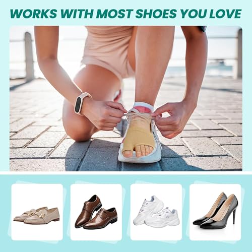 Image of Belanto Metatarsal Pad for Women and Men, 1 Pair Forefoot Pad for Pain Relief, Hallux Valgus Bunion Foot Sleeve, Ball of Foot Cushion with Gel Pad, Morton's Neuroma, Metatarsalgia Support, Beige