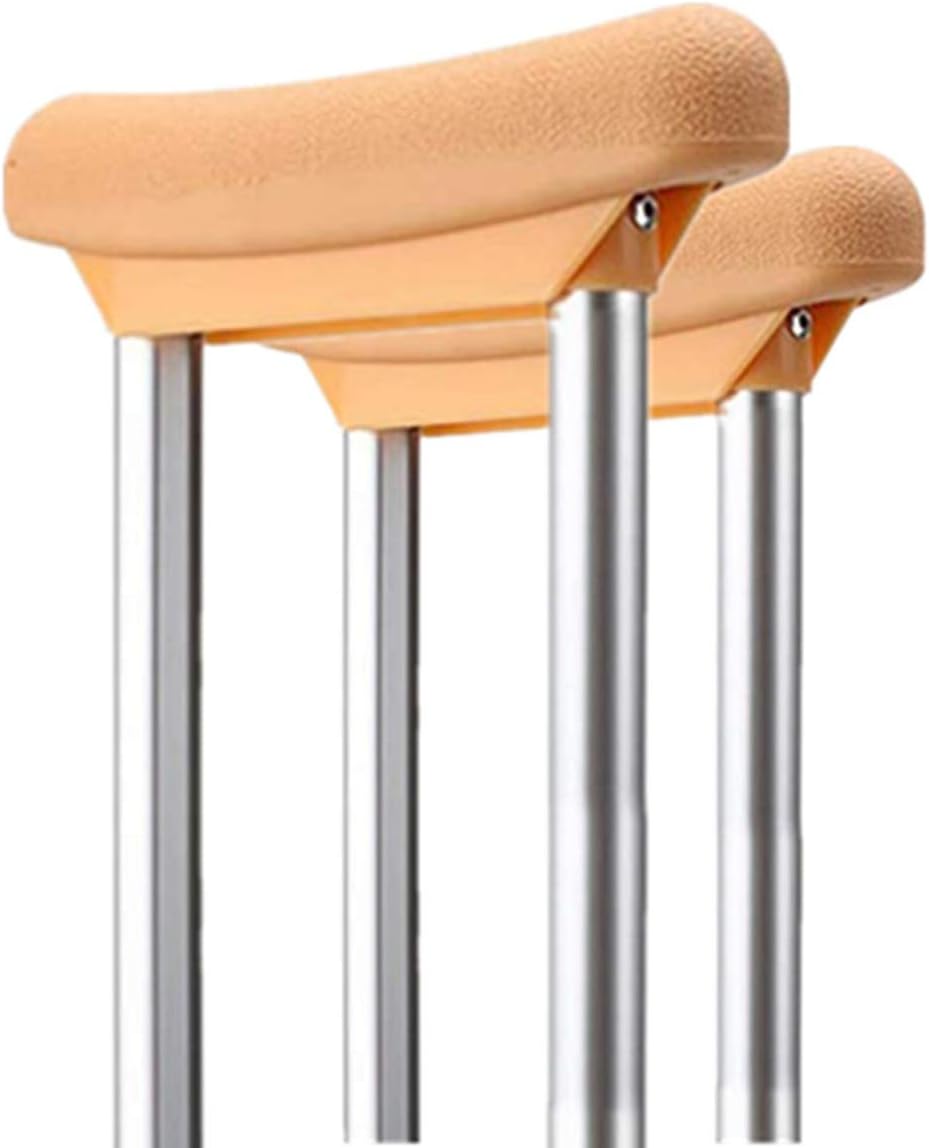 Underarm Crutch Pad, Replacement Medical Cane Cushion Tops, Comfort Foam Slip on Top Grip Support, 2 Pcs, Yellow