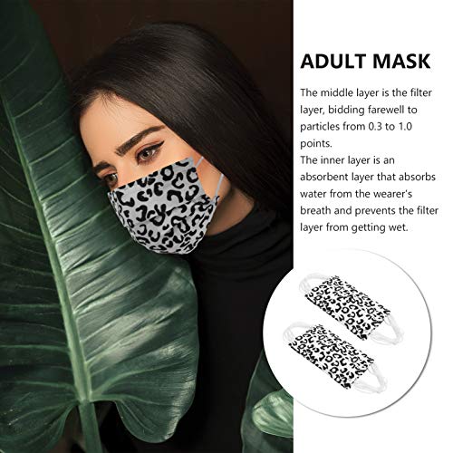 VALICLUD 50Pcs Adultos Dust- Proof Capa Leopardo Impressão Prático