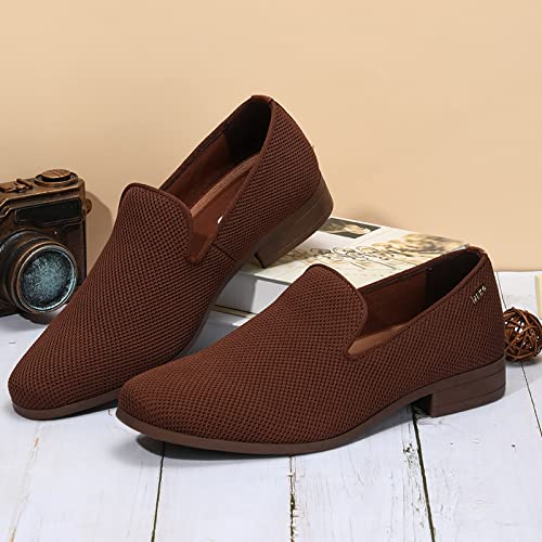 Image of UUBARIS Mens Dress Loafers Tuxedo Suit Slip on Shoes