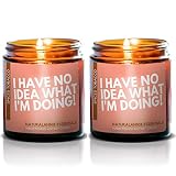 NATURALANNIE ESSENTIALS I Have NO IDEA What I'm Doing Soy Candle | Scent: Spiced Tobacco| 2 Pack 4oz