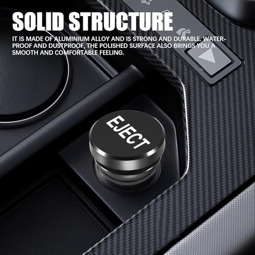 Image of Cigarette Lighter Plug Cover Billet Aluminum Cigarette Lighter Plug, Eject Button Car Cigarette Lighter, Fits All Vehicles with Standard 12 Volt Power Source Aluminum Dustproof Plug
