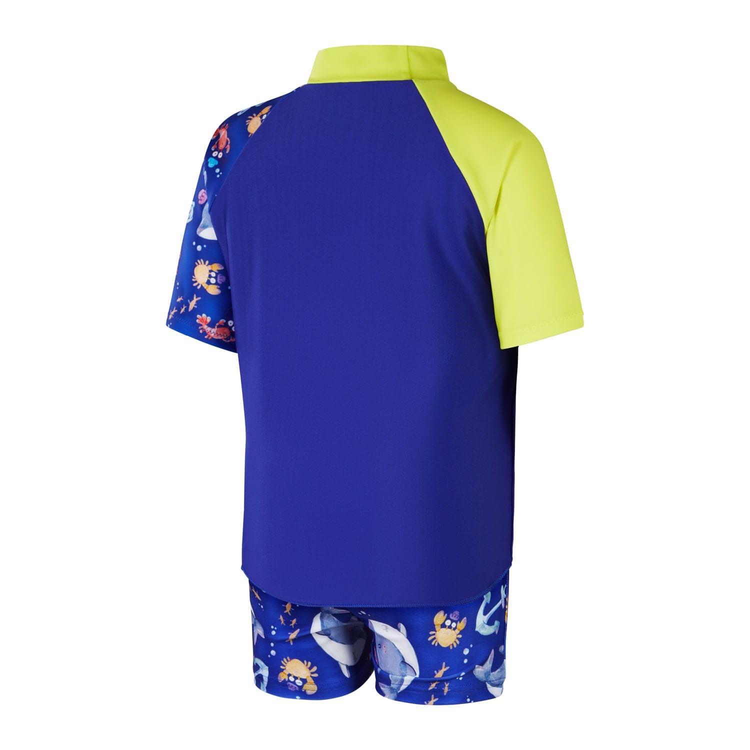 Speedo Conjunto de manga corta para niños y bebés, color azul