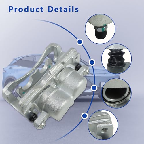 Image of 2 Pcs Front Brake Caliper Fit for 2002-2006 Cadillac Escalade, 1999-2013 Chevy Silverado Avalanche Suburban Tahoe, GMC Yukon Safari, Disc Brake Caliper w /Bracket Replace for 18B4728 18B4729