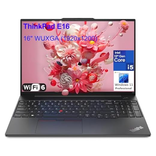 Lenovo ThinkPad E16 Gen 1 Business Laptop Computer, 16GB RAM, 1TB PCIe SSD, 13th Gen Intel 10-Core i5-1335U (Beat i7-1255U), 16" FHD+, WiFi 6, Thunderbolt 4, Windows 11 Pro, Vent-Hear