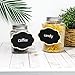 Mini Chalkboard Tags with String, 12 Pack Small Chalkboard Tags Hanging Wooden Chalkboard Signs Party Buffet Food Name Tags Hanging Blackboard Massage Board Labels 4.5×3.3inch