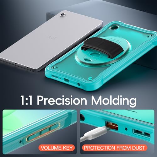 Funda para Samsung Galaxy Tab A11 de 8.7 pulgadas 2025 con correa ajustable y protector HD 5