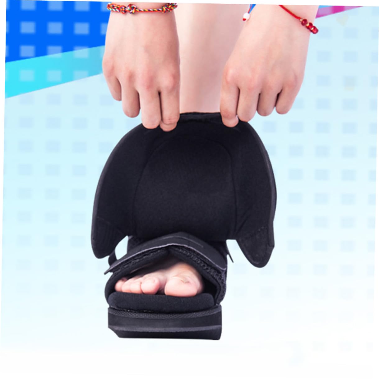 Adjustable Foot Decompression Shoes Postoperative Walking Boots for Broken Toe and Foot Fractures Strong Fixation Strap Stable Ankle Support Comfortable Sole for S