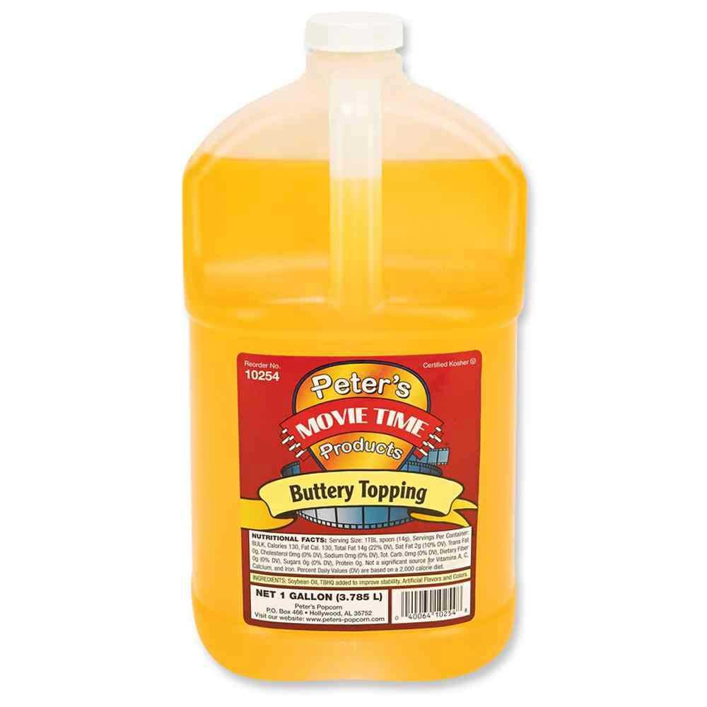 Great Western Peters Movie Time Buttery Topping, 4 Gallon -- 1 each.