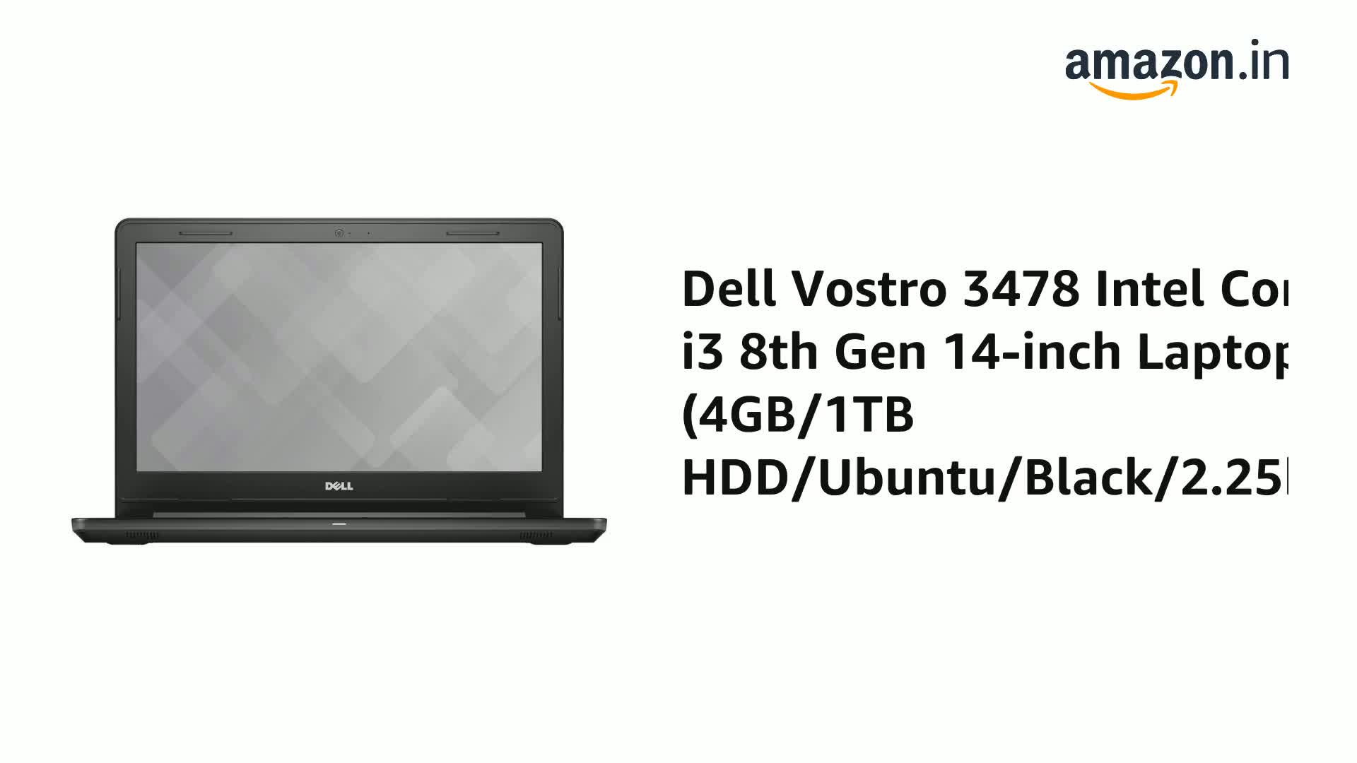 Amazon.in: Buy DELL Vostro 3478 Intel Core i3 8th Gen 14-inch
