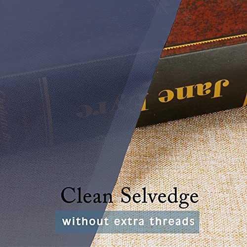 Image of OWENIE Navy Blue Sheer Curtains 90 Inches Long, Solid Light Filtering Sheer Curtains for Bedroom, Window Voile Sheer Curtain Panels /Drapes /Treatment for Living Room, 2Pcs, Each 42 inch W x 90 inch L Inch