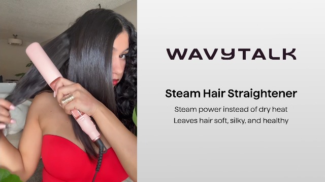 Amazon.co.jp: Wavytalk スチームヘアアイロン 1.38インチ ナノチタン
