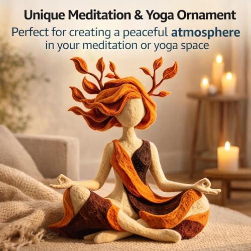 Serenity Growth Meditation Figurine – Abstract Resin Yoga Sculpture for Mindfulness & Inner Peace, Aesthetic Home Decor Statue for Living Room, Bedroom, Desk, Relaxation Gift - Image 4