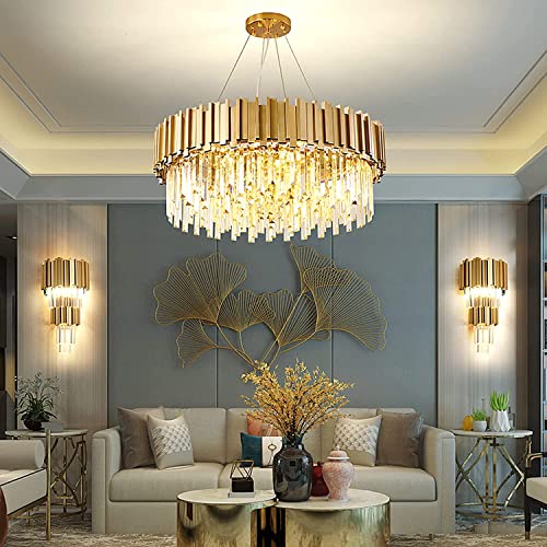 Lustre en cristal moderne haut de gamme, plafonnier postmoderne style luxe - 5