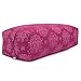 Bodhi Yoga Bolster SALAMBA Lotus | Maharaja Collection | Rechteckig | Waschbarer Bezug aus Baumwolle | Yogarolle mit Dinkelfüllung | Yoga Zubehör für Restorative Yoga und Yin Yoga | Berry