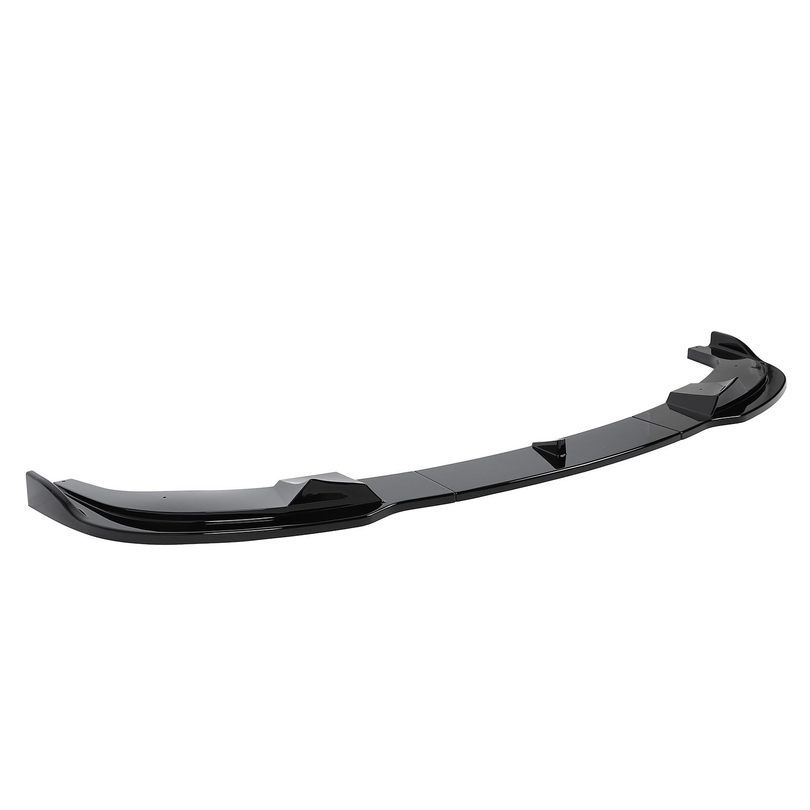 Ausla Becquet de Lèvre de Pare-Chocs Avant, Matériau ABS, Kit de Carrosserie 3 Pièces pour Série 5 E60 E61 M Sport 2005 à 2010, Améliore l'aérodynamisme et Protège Votre Voiture (Noir Brillant)