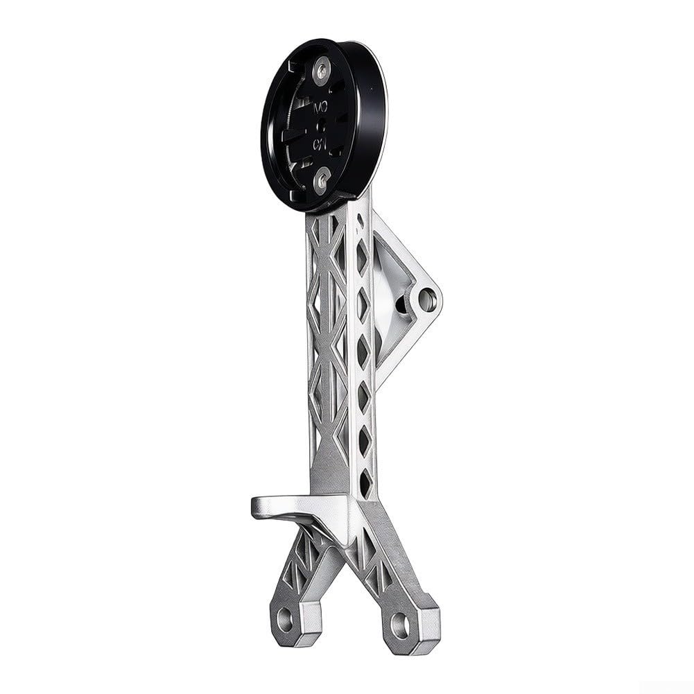 Besttoolifes Ti-Alloy Bike Computer Mount | 110 mm argento, per Rpantahi per gen3, reticolo cavo stampato in 3D, materiale aerospaziale di qualità
