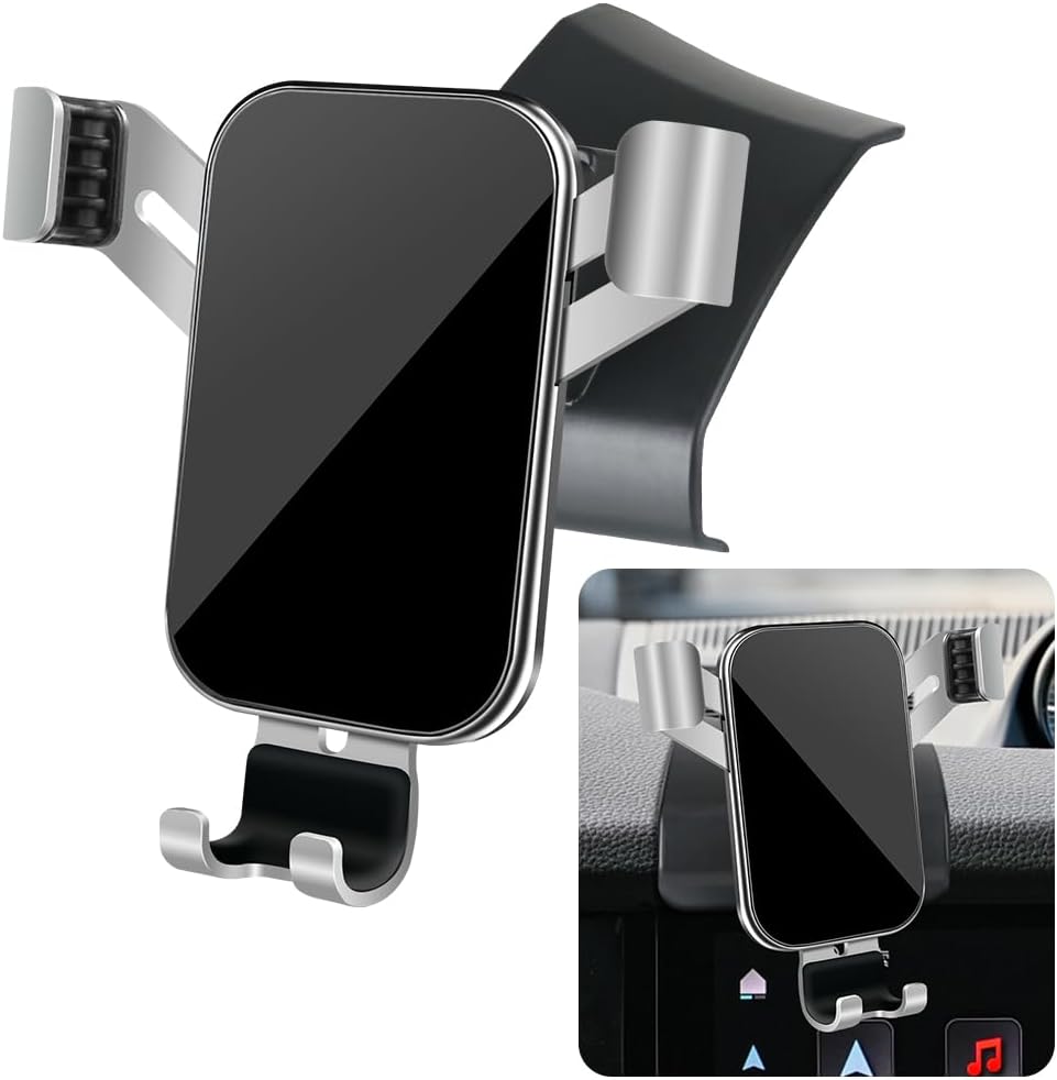 LUNQIN Car Phone Holder for Porsche Cayenne 2024 2025 SUV Coupe Plug-in Hybrid Auto Interior Accessories Best Cell Phones Mount Cellphone Mobile Cradle Charging Navigation Bracket Screen Stand